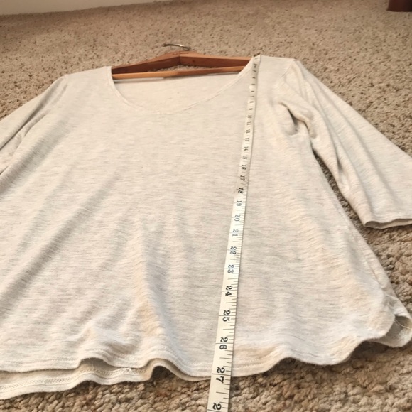 Max studio | grey and cream heathered top - Picture 8 of 10